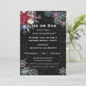 Sneeuwvlok Poinsettia Kaart (Staand voorkant)