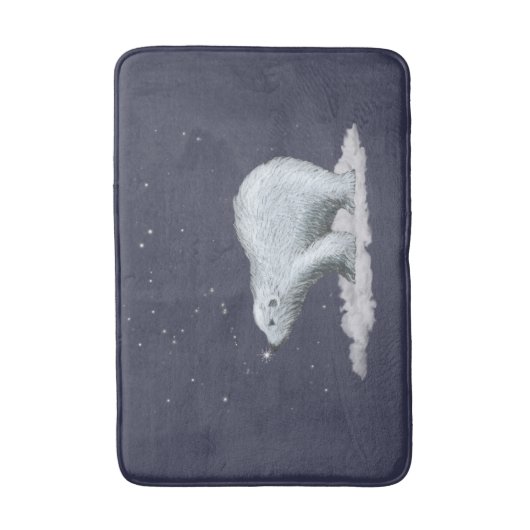 Sneeuwvlok Polar Beer badmat (Voorkant Verticaal)