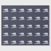 Sneeuwvlok Polar Beer inpakpapier (Vlak)