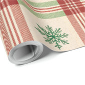 Sneeuwvlok raster cadeaupapier (Rol Hoek)