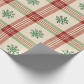 Sneeuwvlok raster cadeaupapier (Hoek)