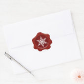 Sneeuwvlok Red Wax Seal Stickers (Envelop)