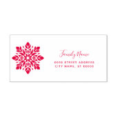 Sneeuwvlok Retouradres Zelfinkende Stempel (Design)
