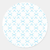 Sneeuwvlok Ronde Sticker (Voorkant)