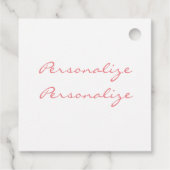 Sneeuwvlok roze midden eeuw elegante winter schatt bedankjes labels (Achterkant)