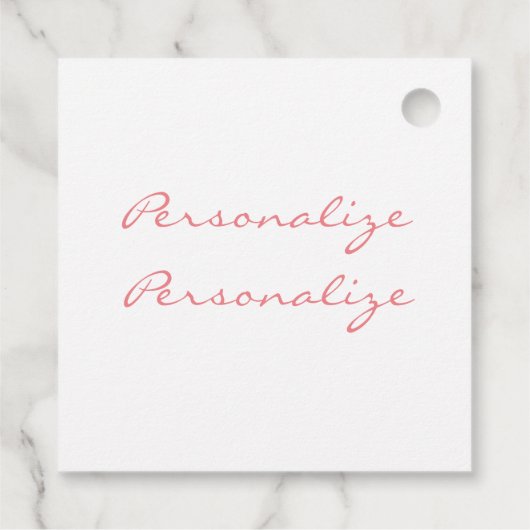 Sneeuwvlok roze midden eeuw elegante winter schatt bedankjes labels (Achterkant)