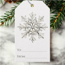 Sneeuwvlok Rustieke Waterverf Minimalistische Kers