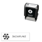 Sneeuwvlok Sarcastische Humor Zelfinktende Stempel (In situ)