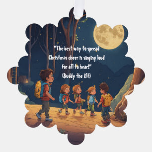 Sneeuwvlok sereniteit: mat papier Ornament-stijl Ornament Kaart