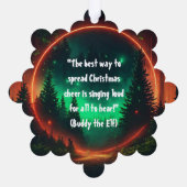 Sneeuwvlok sereniteit: mat papier Ornament-stijl Ornament Kaart (Achterkant)