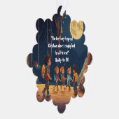 Sneeuwvlok sereniteit: mat papier Ornament-stijl Ornament Kaart (Rechts)