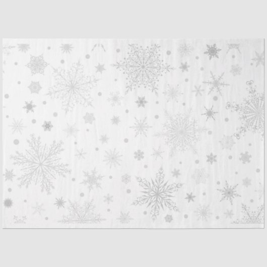 Sneeuwvlok Serie 13 Ontwerp 5 Tissuepapier (Voorkant)