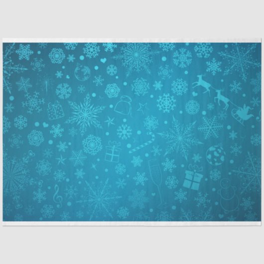 Sneeuwvlok Serie 15 Ontwerp 3 Tissuepapier (Voorkant)