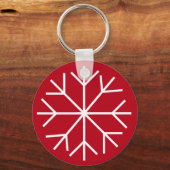  sneeuwvlok sleutelhanger (Voorkant)