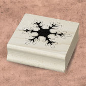 Sneeuwvlok Sneeuw Kerstvakantie Rubberstempel