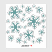 Sneeuwvlok Sneeuw Winter Vakantie Stickerpakket Sticker (Vel)