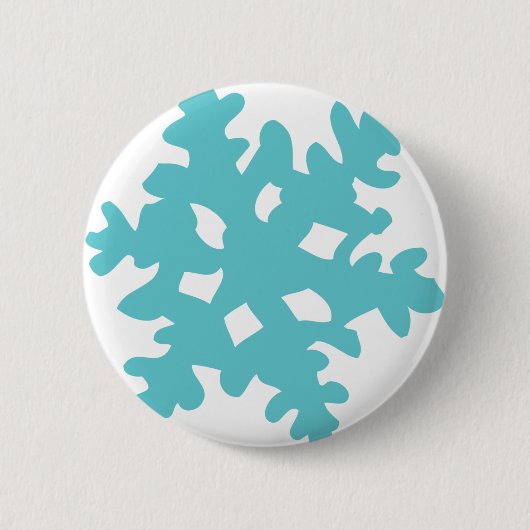 sneeuwvlok - sneeuwvlok ronde button 5,7 cm (Voorkant)