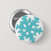 sneeuwvlok - sneeuwvlok ronde button 5,7 cm (Voorkant /achterkant)