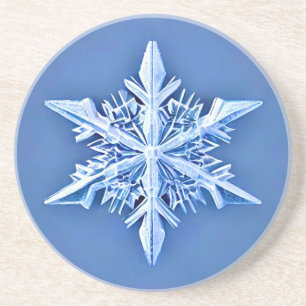 Sneeuwvlok - sneeuwvlokje zandsteen onderzetter
