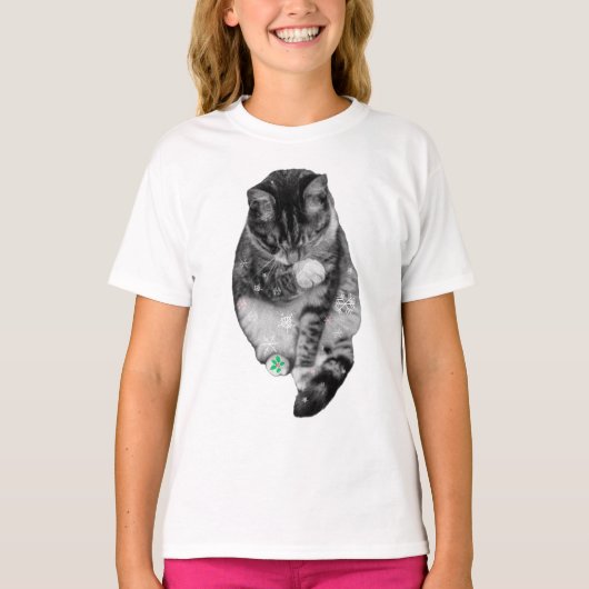 Sneeuwvlok Snor Dans T-shirt (Voorkant)