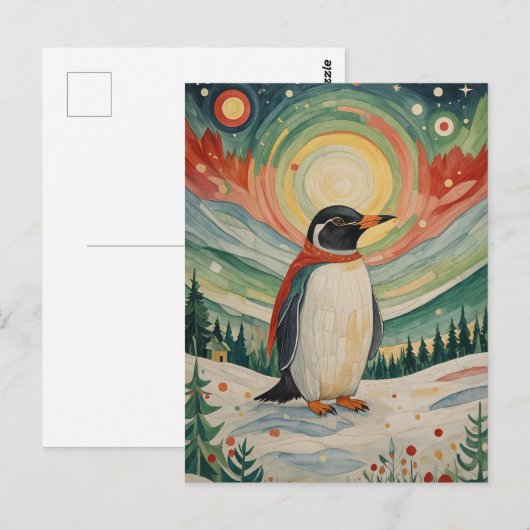 Sneeuwvlok Soirée Briefkaart (Voorkant / Achterkant)