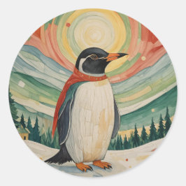 Sneeuwvlok Soirée Ronde Sticker