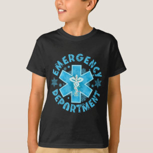 Sneeuwvlok Spoedeisende Hulp Winter Ed Verpleegste T-shirt