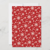 Sneeuwvlok Sterren Foto Kerstkaart (Achterkant)