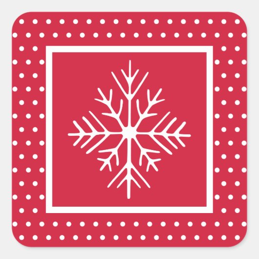 Sneeuwvlok Stickers (Voorkant)