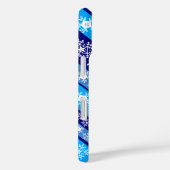 Sneeuwvlok Stripes Sherpa Deken Case-Mate iPhone Case (Achterkant / Rechts)