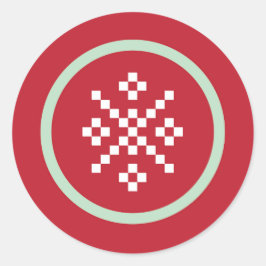 Sneeuwvlok Sweater Weer Sticker