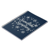 Sneeuwvlok Symfonie Notitieboek (Linkerzijde)