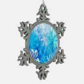 Sneeuwvlok Tin Sneeuwvlok Ornament (Links)