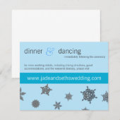 sneeuwvlok trouwwebsite profielkaart informatiekaartje (Voorkant / Achterkant)