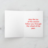 Sneeuwvlok V Feestdagen Kaart (Binnen)