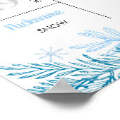 Sneeuwvlok Verjaardag Milestone Foto Poster (Hoek)