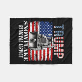 Sneeuwvlok Verwijdering Service Grappige Donald Tr Fleece Deken (Voorkant (Horizontaal))