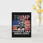 Sneeuwvlok Verwijdering Service Grappige Donald Tr Kaart (Gele Bloem)