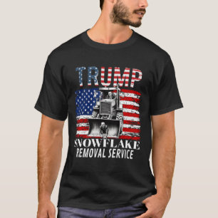 Sneeuwvlok Verwijdering Service Grappige Donald Tr T-shirt