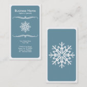 sneeuwvlok visitekaartje (Voorkant / Achterkant)