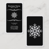 sneeuwvlok visitekaartje (Voorkant / Achterkant)