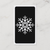 sneeuwvlok visitekaartje (Achterkant)