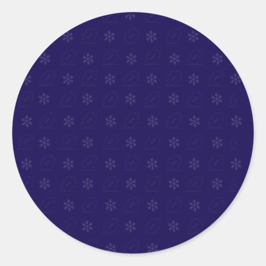 Sneeuwvlok Voetbal Sticker (Voorkant)
