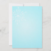 Sneeuwvlok Vrijgezellenfeest Kaart (Achterkant)