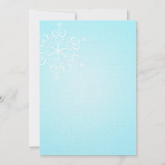 Sneeuwvlok Vrijgezellenfeest Kaart (Achterkant)