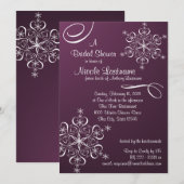 Sneeuwvlok Vrijgezellenfeest Kaart (Voorkant / Achterkant)