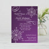 Sneeuwvlok Vrijgezellenfeest Kaart (Staand voorkant)