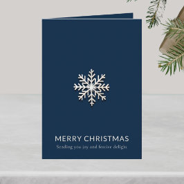 Sneeuwvlok Vrolijke Kerstmis Kaart