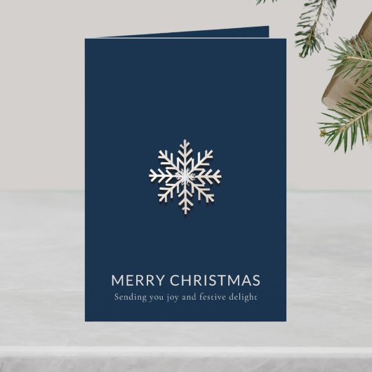 Sneeuwvlok Vrolijke Kerstmis Kaart