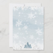 Sneeuwvlok Winter baby shower Jongen Baby het is k Kaart (Achterkant)